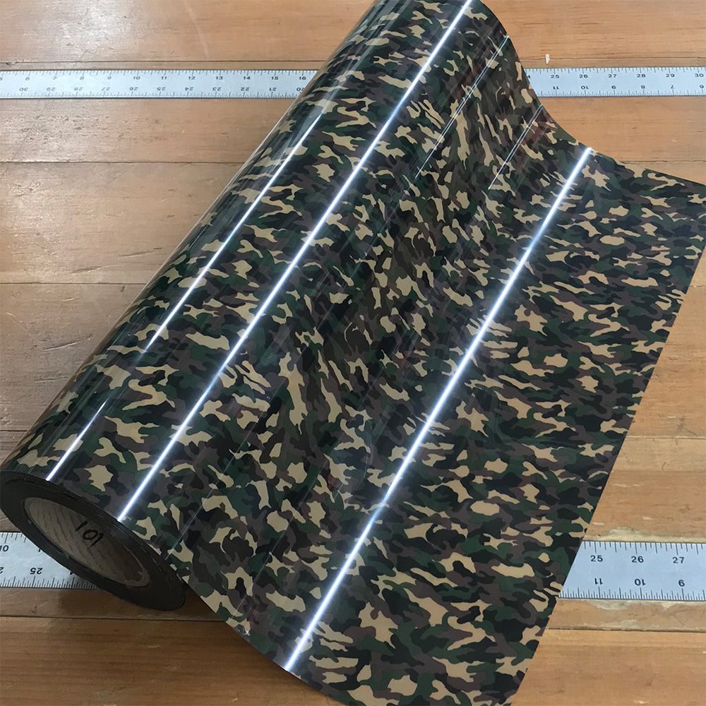 Foil, Camo Camouflage Green Heat Transfer Vinyl 19 HTV – Ace Screen  Printing Supply